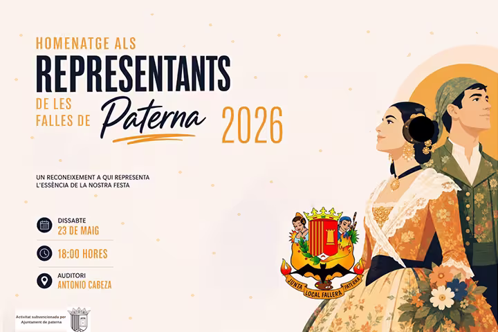 Homenaje a los representantes de las fallas de Paterna 2026
